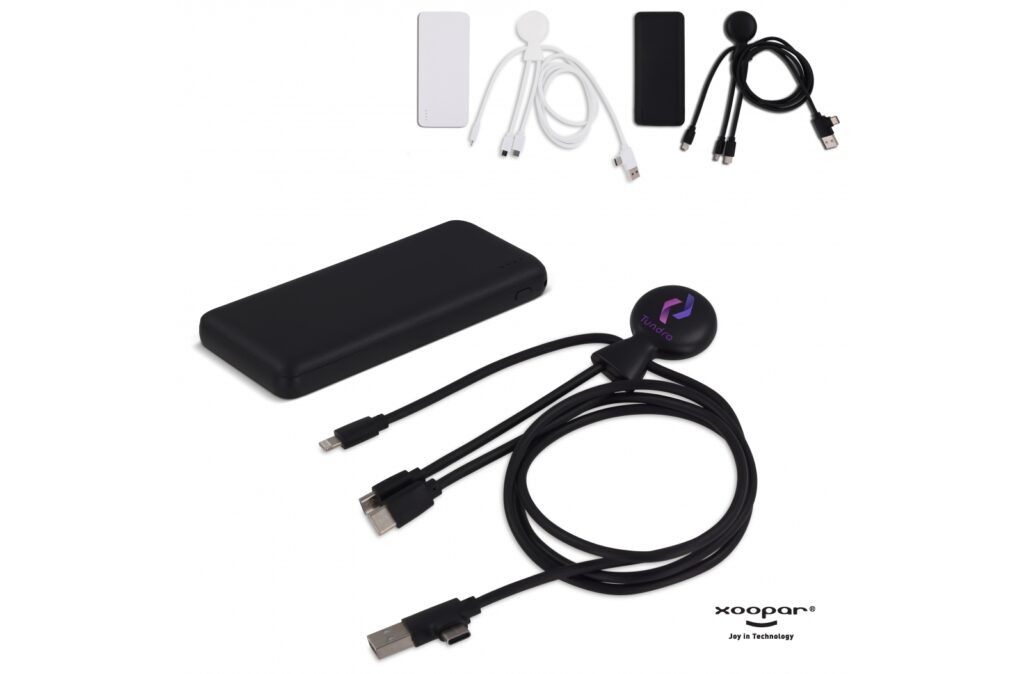 3199 | Xoopar Mr. Bio Powerbank and cable pack 7.000mAh
