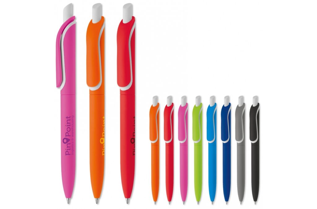 Stylo bille Click-Shadow rubberised