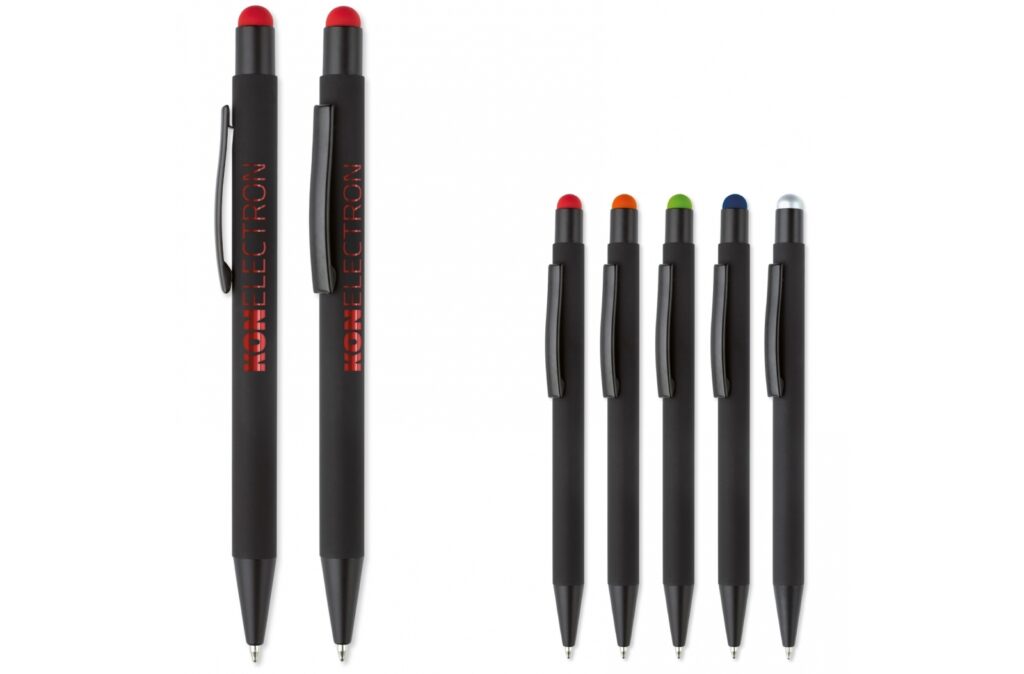 Stylo stylet NEW YORK caoutchouté noir
