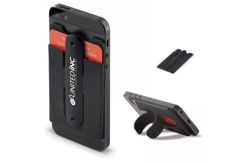Porte-cartes bancaire et support téléphone