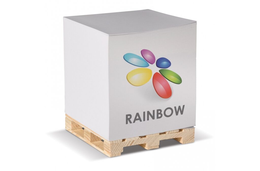 Cube papier sur palette 10x10x10cm