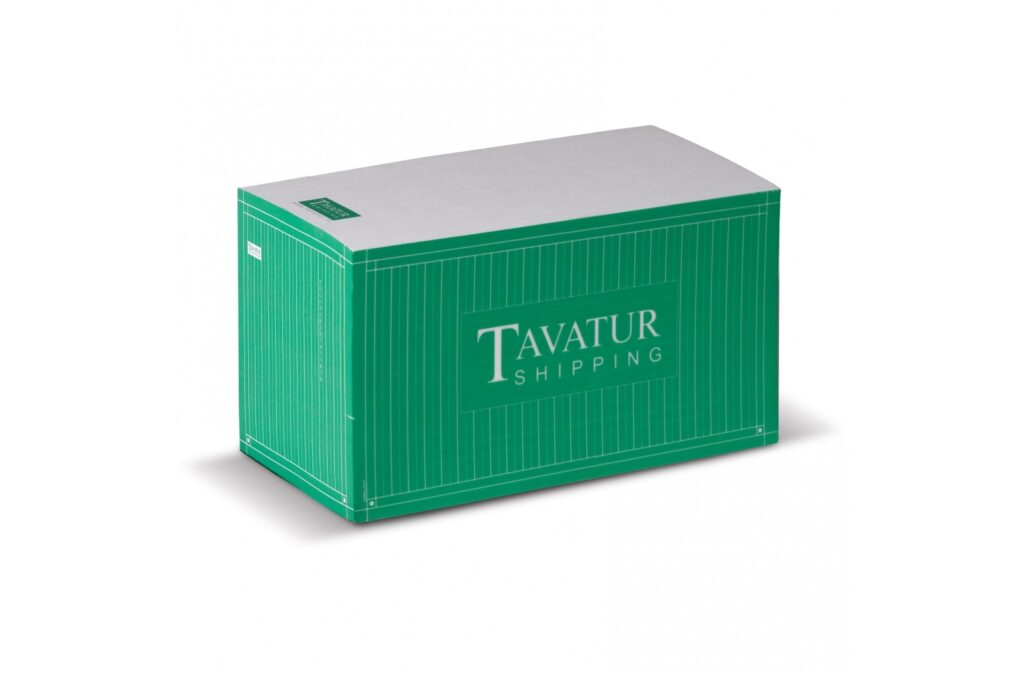 Cube papier forme conteneur 15x8x8.5cm