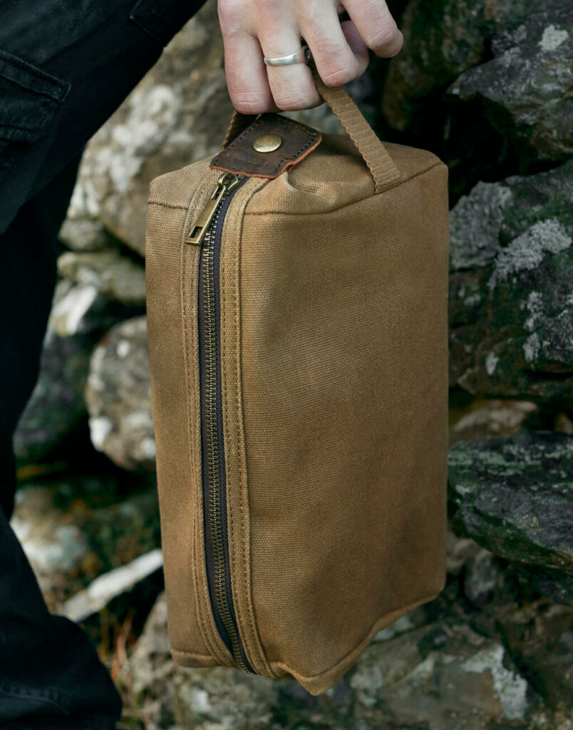 Heritage Waxed Canvas Wash Bag