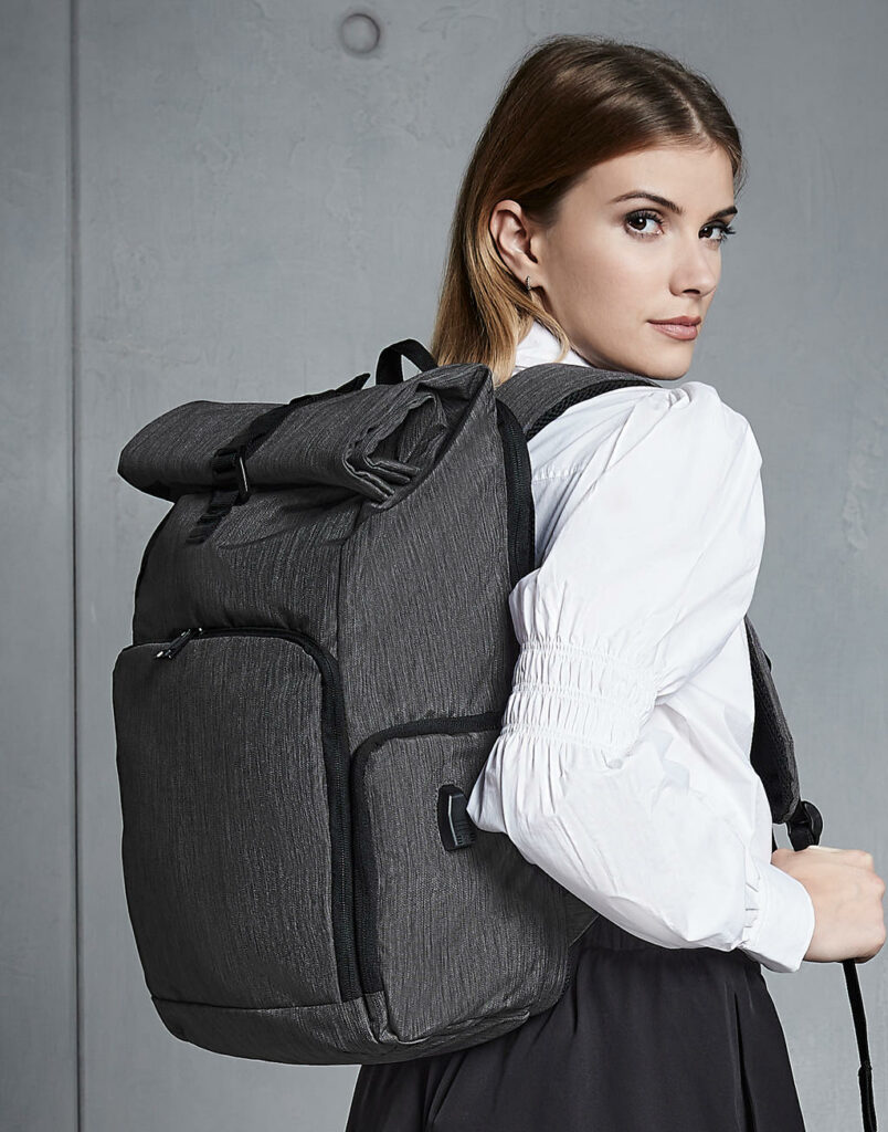 Q-Tech Charge Roll-Top Backpack