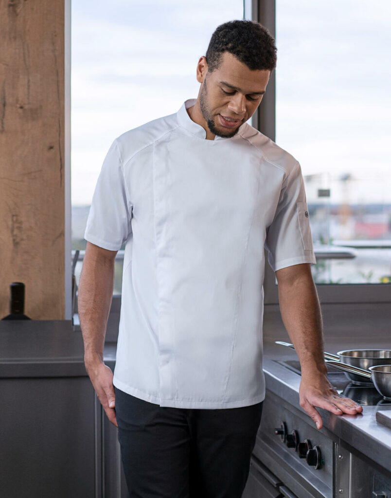 Short-Sleeve Chef Jacket Modern-Look