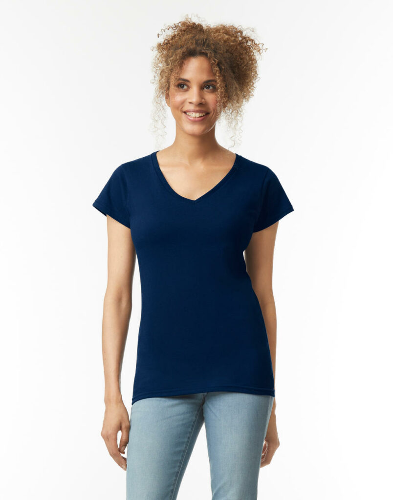 Gildan Ladies Softstyle V-Neck T-Shirt