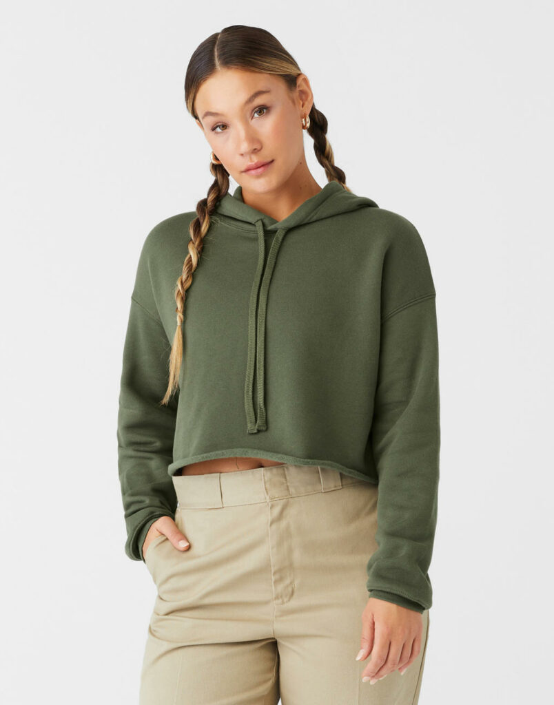 Women’s Cropped Fleece Hoodie