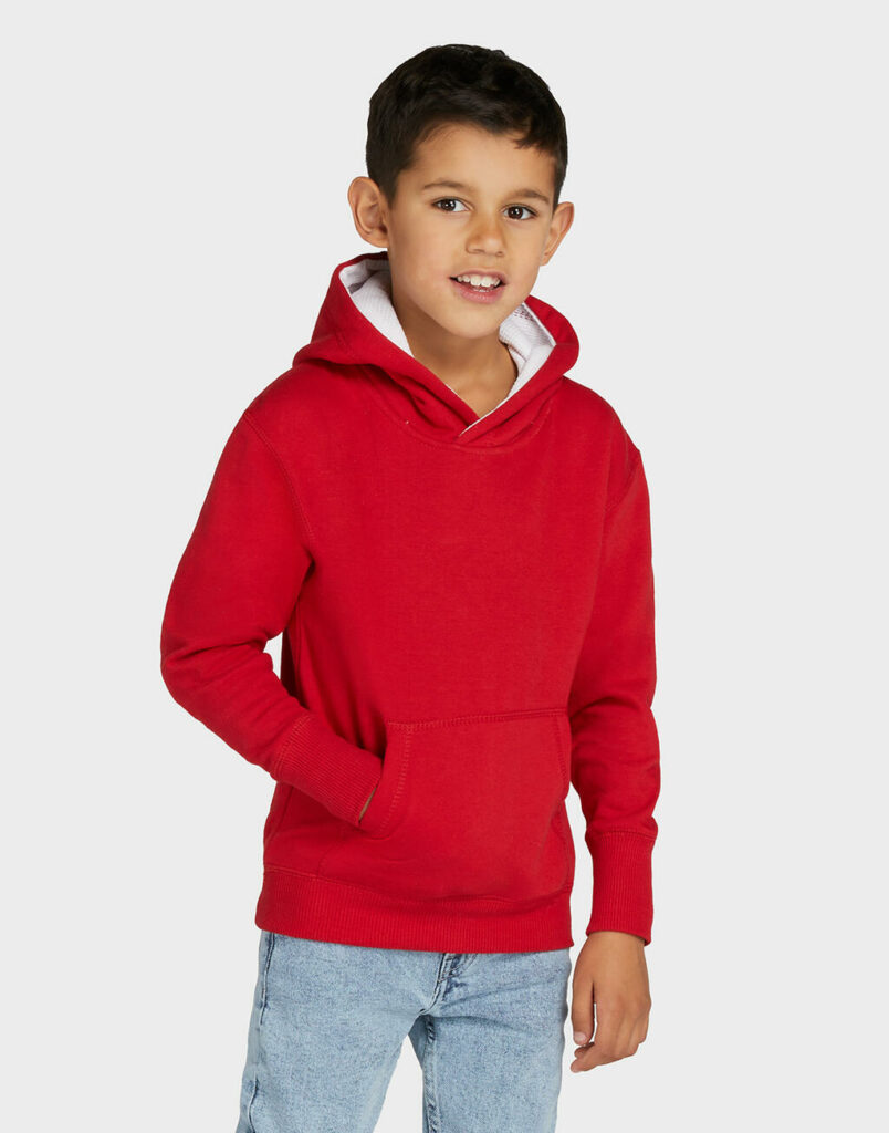 Contrast Hooded Sweatshirt Kids