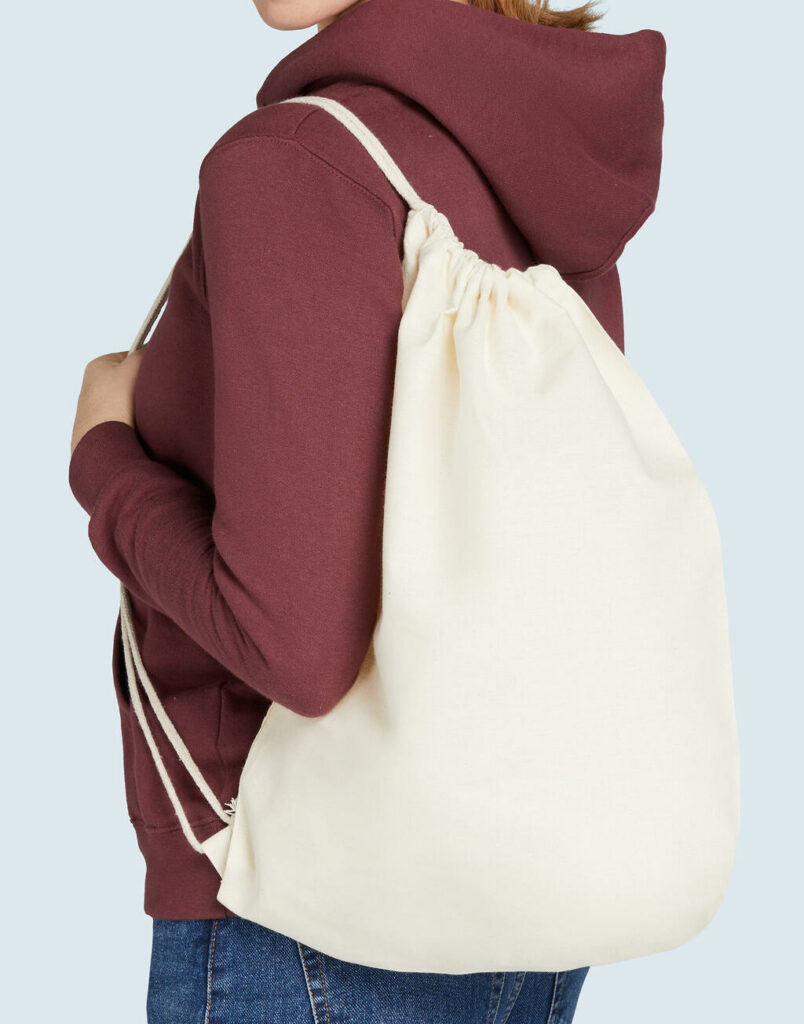 Cotton Backpack Single Drawstring