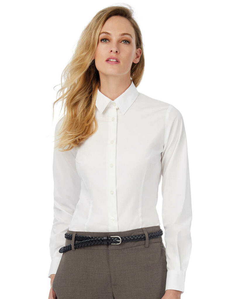 Black Tie LSL/women Poplin Shirt