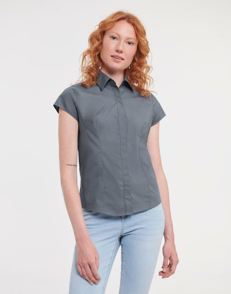 Ladies’ Fitted Poplin Shirt
