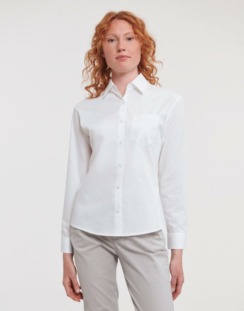 Ladies’ Cotton Poplin Shirt LS
