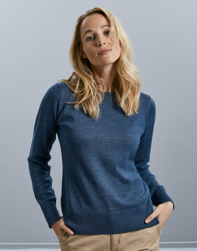 Ladies’ Crew Neck Knitted Pullover