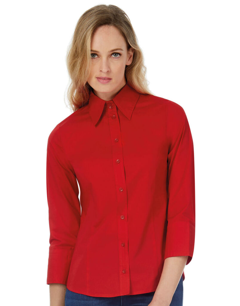 Milano/women Popelin Shirt 3/4 sleeves