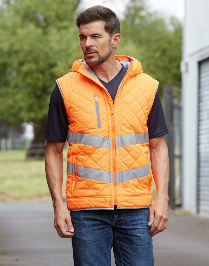 Fluo Kensington Hooded Gilet