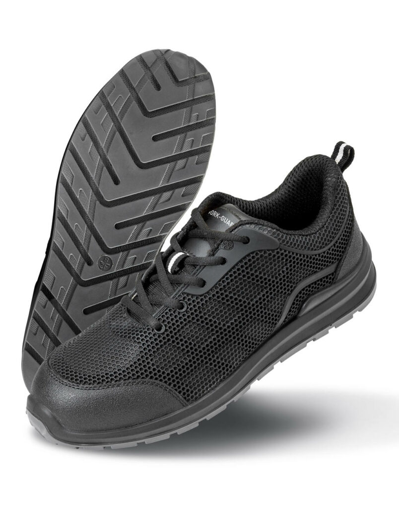 All Black Safety Trainer – size 3