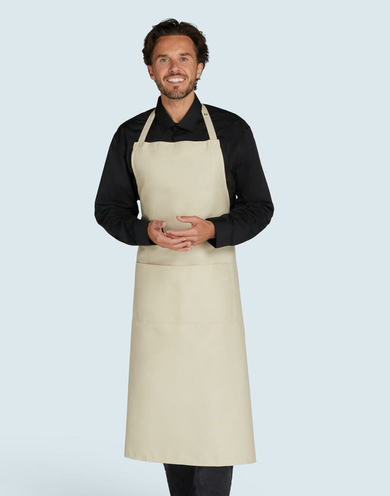 AMSTERDAM Bib Apron with Pocket