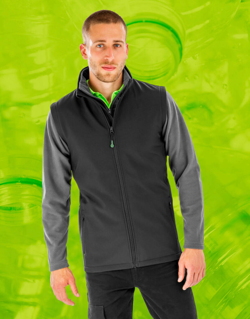 Men’s Recycled 2-Layer Printable Softshell B/W