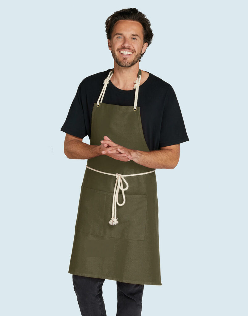 CORSICA – Cord Bib Apron with Pocket