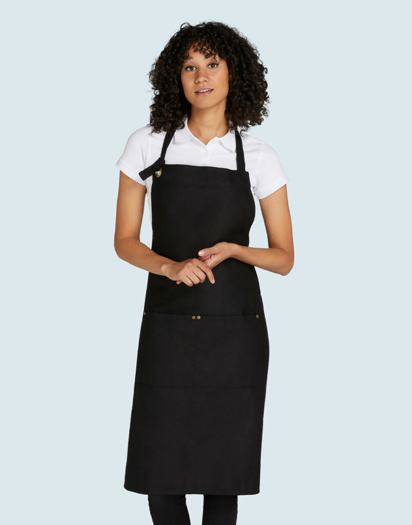 PROVENCE – Eyelet Bib Apron with Pocket