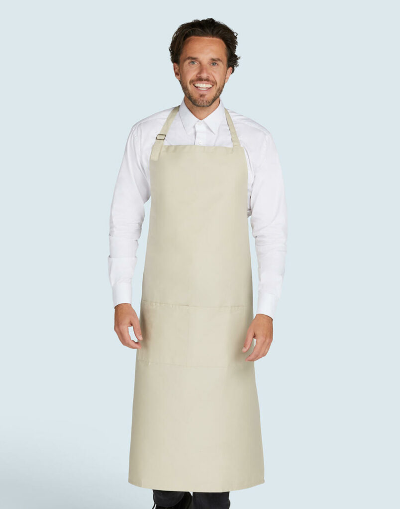 AMSTERDAM – Recycled Bib Apron with Pocket