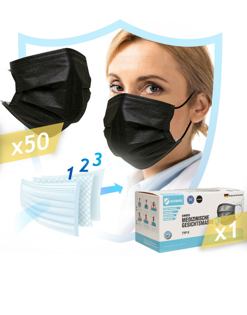 Medical face mask 3-ply