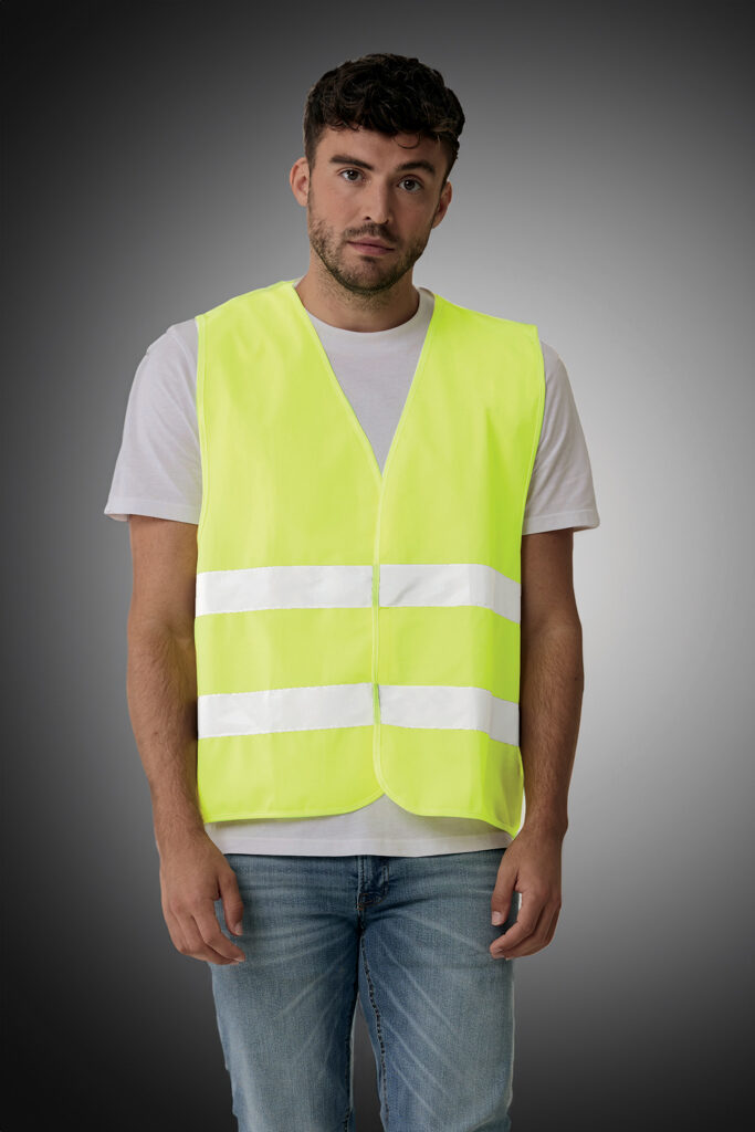 GRS recycled PET high-visibility safety vest