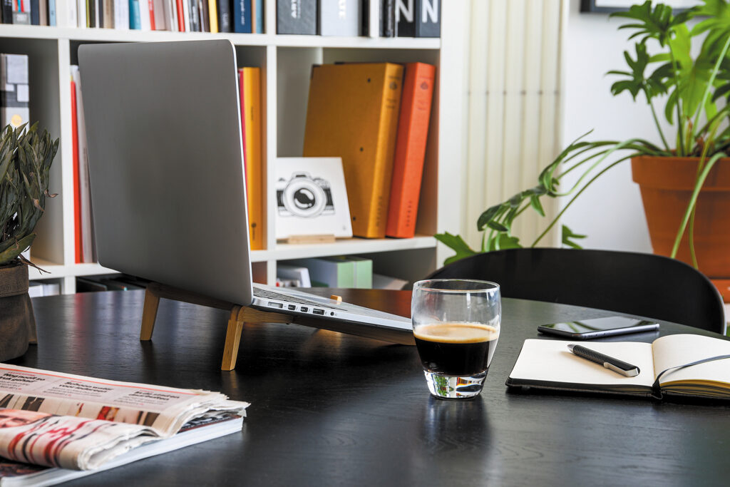 Bamboo portable laptop stand