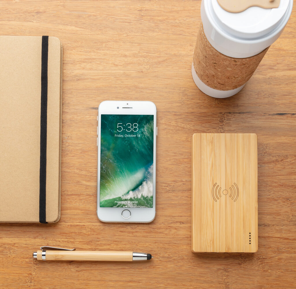 Bamboo 4.000 mAh wireless 5W Powerbank