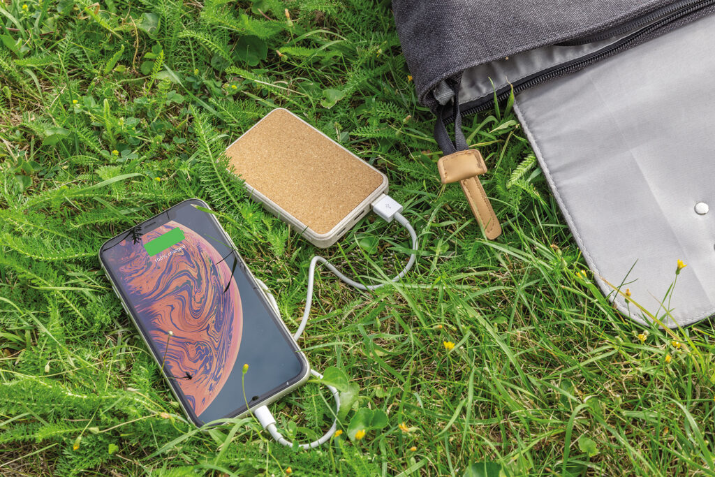 Cork and Wheat 5.000 mAh pocket powerbank