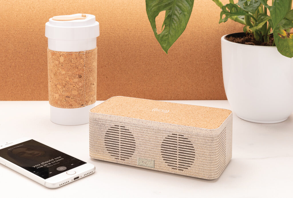 Enceinte 5W avec chargeur à induction en fibre de paille