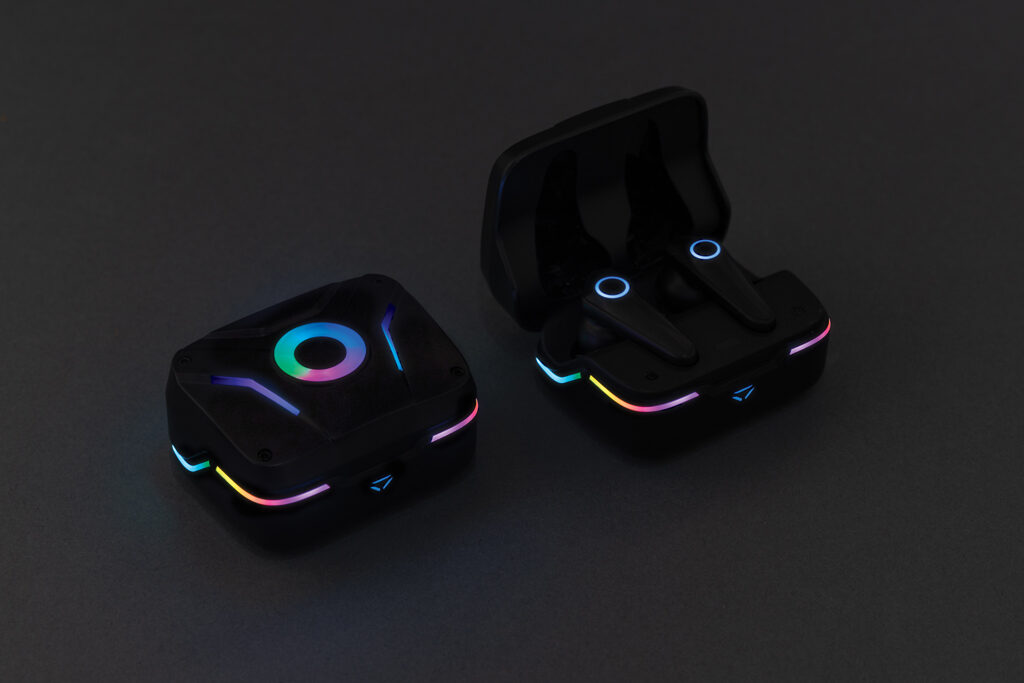 RGB gaming earbuds with ENC