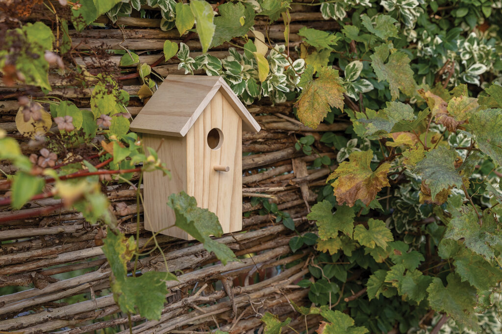 Houten vogelhuisje