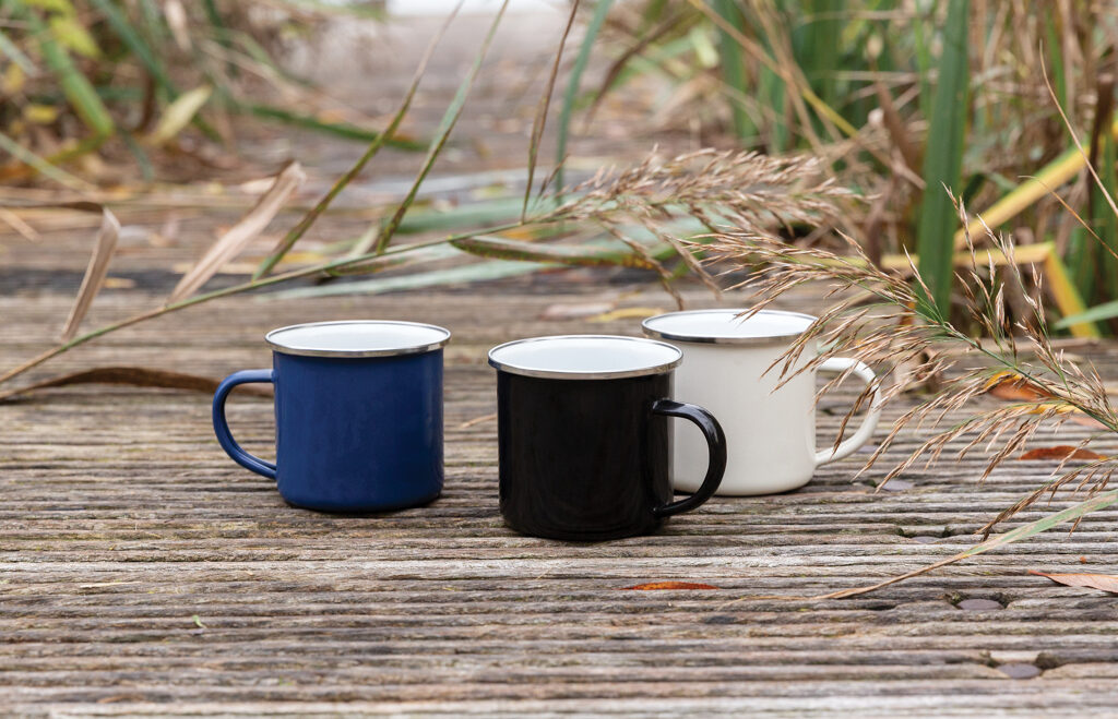 Vintage enamel mug