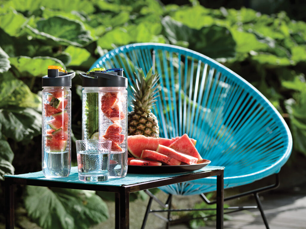 Waterfles met infuser