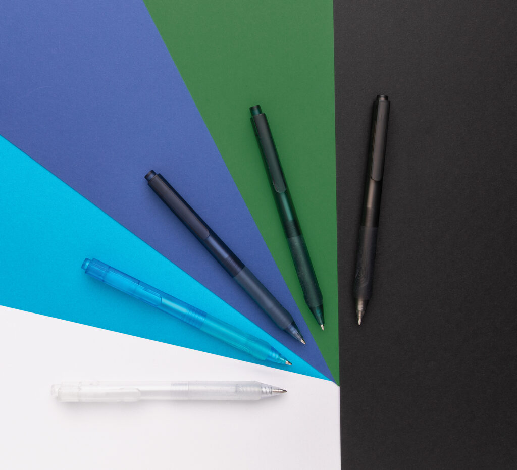 X9 frosted pen met siliconen grip