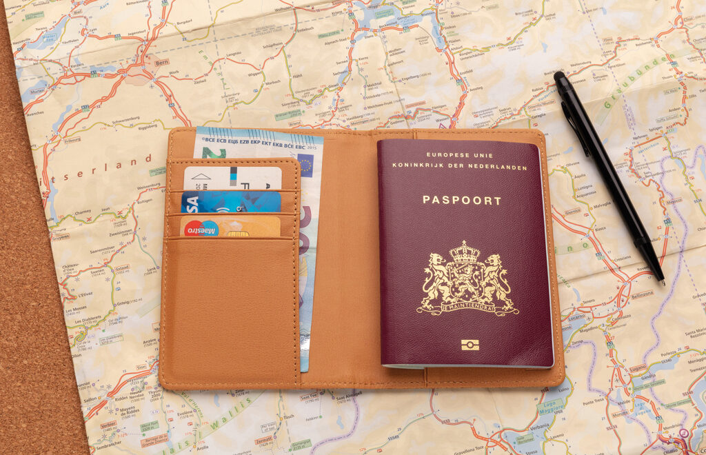 Kurken RFID paspoort houder