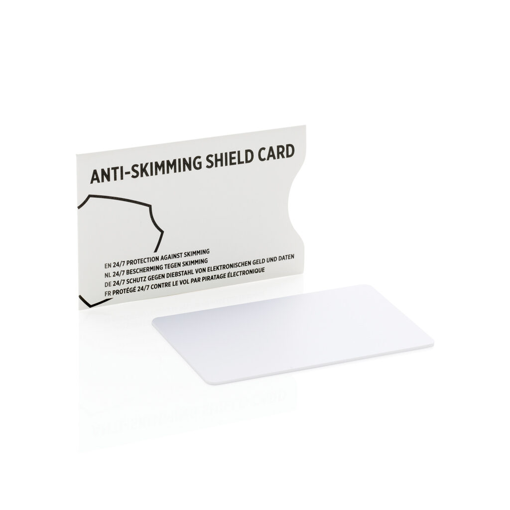 Anti-skimming beschermkaart met actieve stoorzender chip