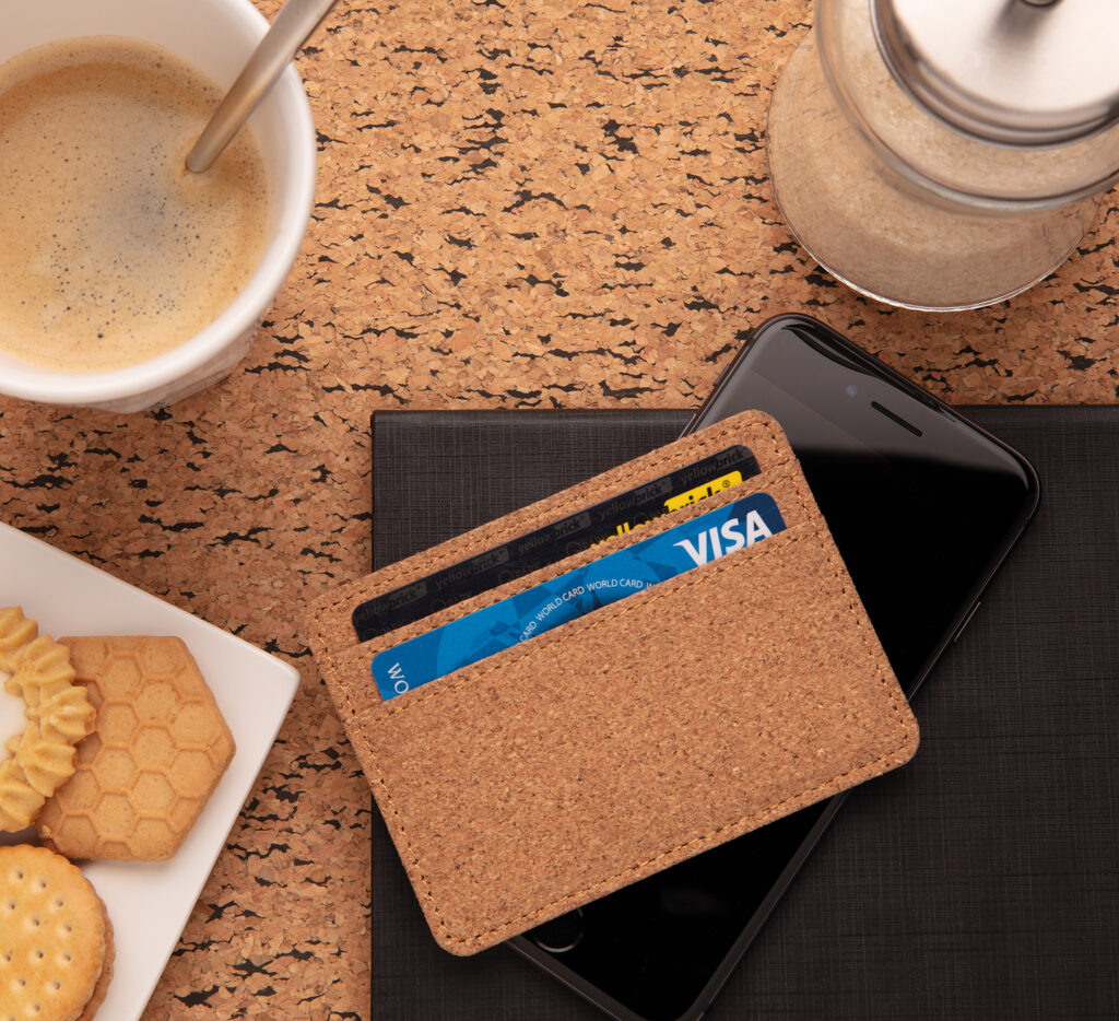 Cork secure RFID slim wallet