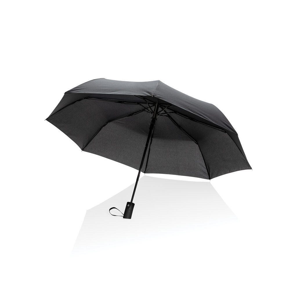 21″ Impact AWARE™ RPET 190T mini auto open umbrella